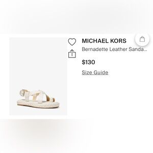 Leather Sandals - Michael Khors